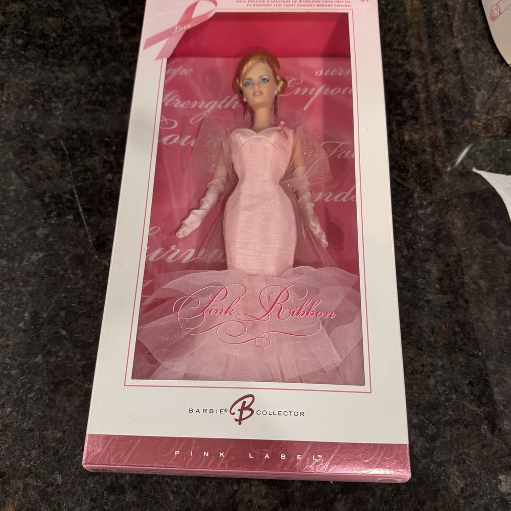 NIB Barbie Pink Ribbon Susan G. Komen Breast Cancer Foundation Collector Series